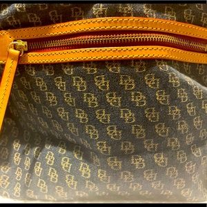 Dooney & Bourke Denim Signature Bucket Bag Hobo
